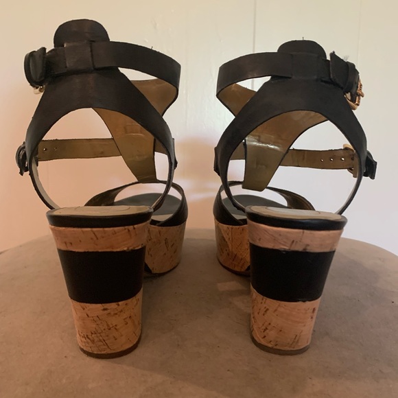 Guess Platform cork and leather sandals - Picture 4 of 8